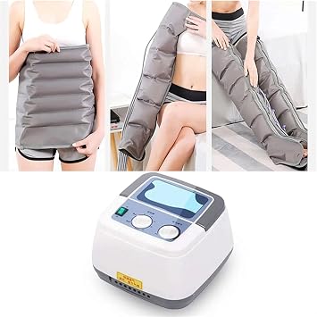 8 Cavity Lymphatic Drainage Leg Massager, Electric Air Compression Massager for Circulation Arm Leg Waist Wraps Foot Ankles Calf Massage Machine Pain Relax QiuShuiDr(J)