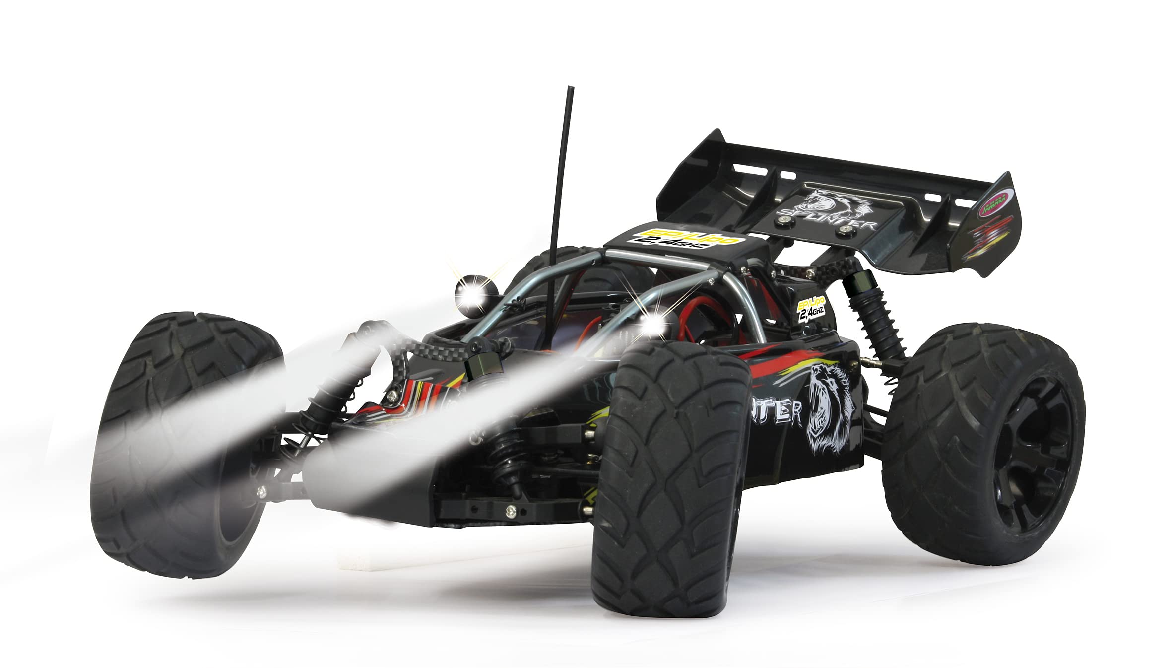 Jamara 053271 skala 1:10 2,4 GHz "Splinter EP 4WD LiPo" Buggy z diodą LED