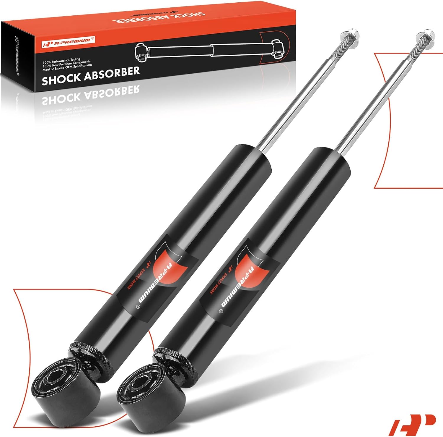 A-Premium Rear Shock Absorbers Compatible with Chrysler Pacifica 2017-2024, Voyager 2020-2024, 2-PC Set