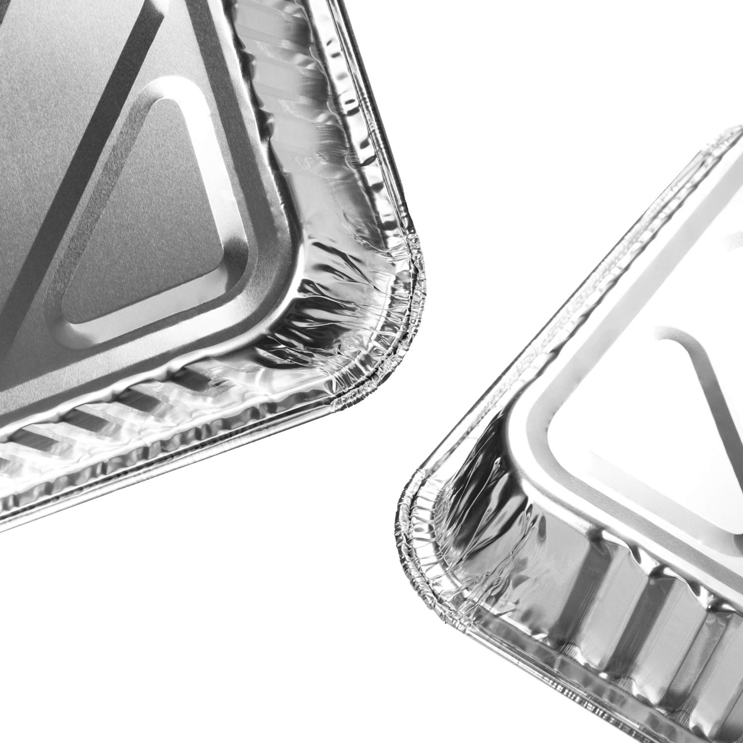COM-FOUR® 20x blacha do grillowania, jednorazowe blachy aluminiowe, aluminiowa patelnia grillowa do grillowania, gotowania i pieczenia, ociekacz do piekarnika, grilla i BBQ (20 sztuk - 32 x 23 x 4 cm)