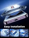 MAGIC JOHN 2 Pack for iPhone 14 Pro Max 6.7 inch Tempered Glass Screen Protector, Auto Dust-Elimination Installation, Dynamic Island Compatible, HD Clear, Easy Installation