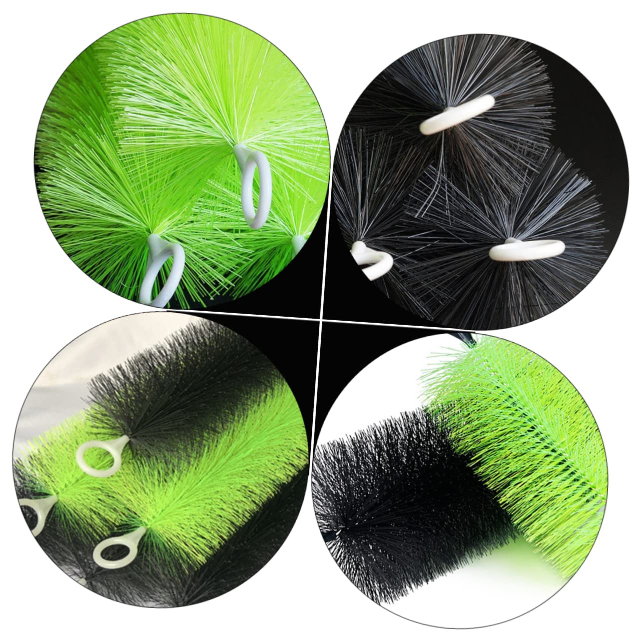 Toyvian 6piezas Cepillo De Filtro para Limpieza De Peceras Domésticas De Inoxidable Adecuado para Fregaderos De Cocina y De Peceras