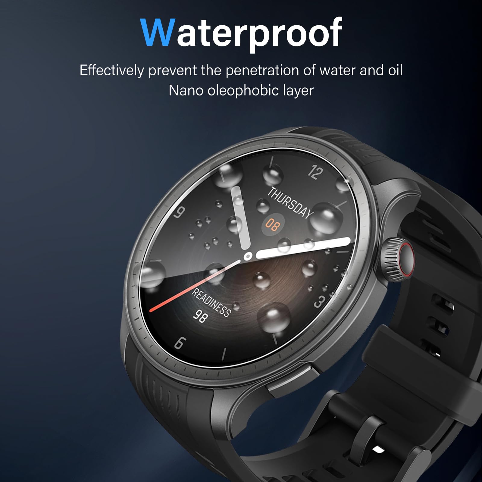 Protection Écran Verre Trempé Pour Amazfit Balance 2 - 3 Pièces - Dureté 9H - Anti-Empreintes - Transparent