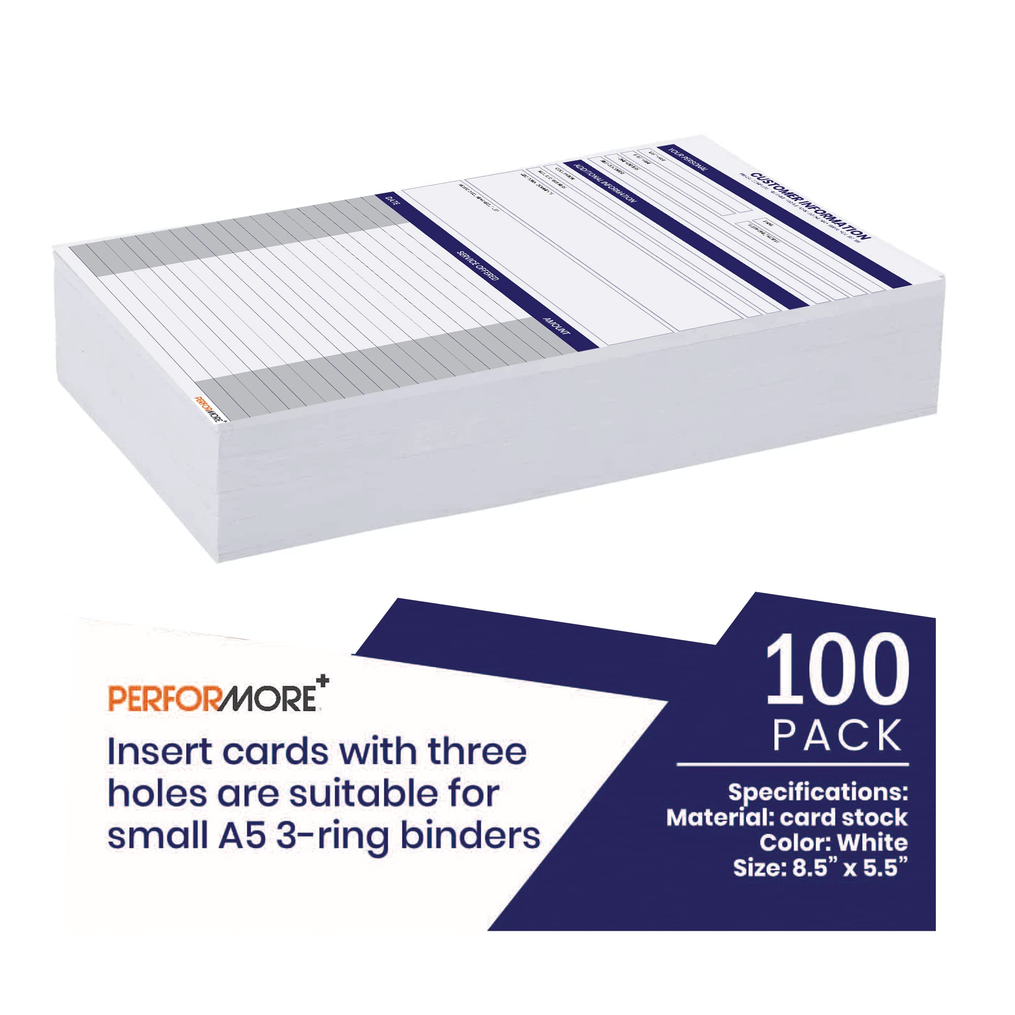 Amazon.co.jp: Performore 顧客プロフィール情報シート 100枚