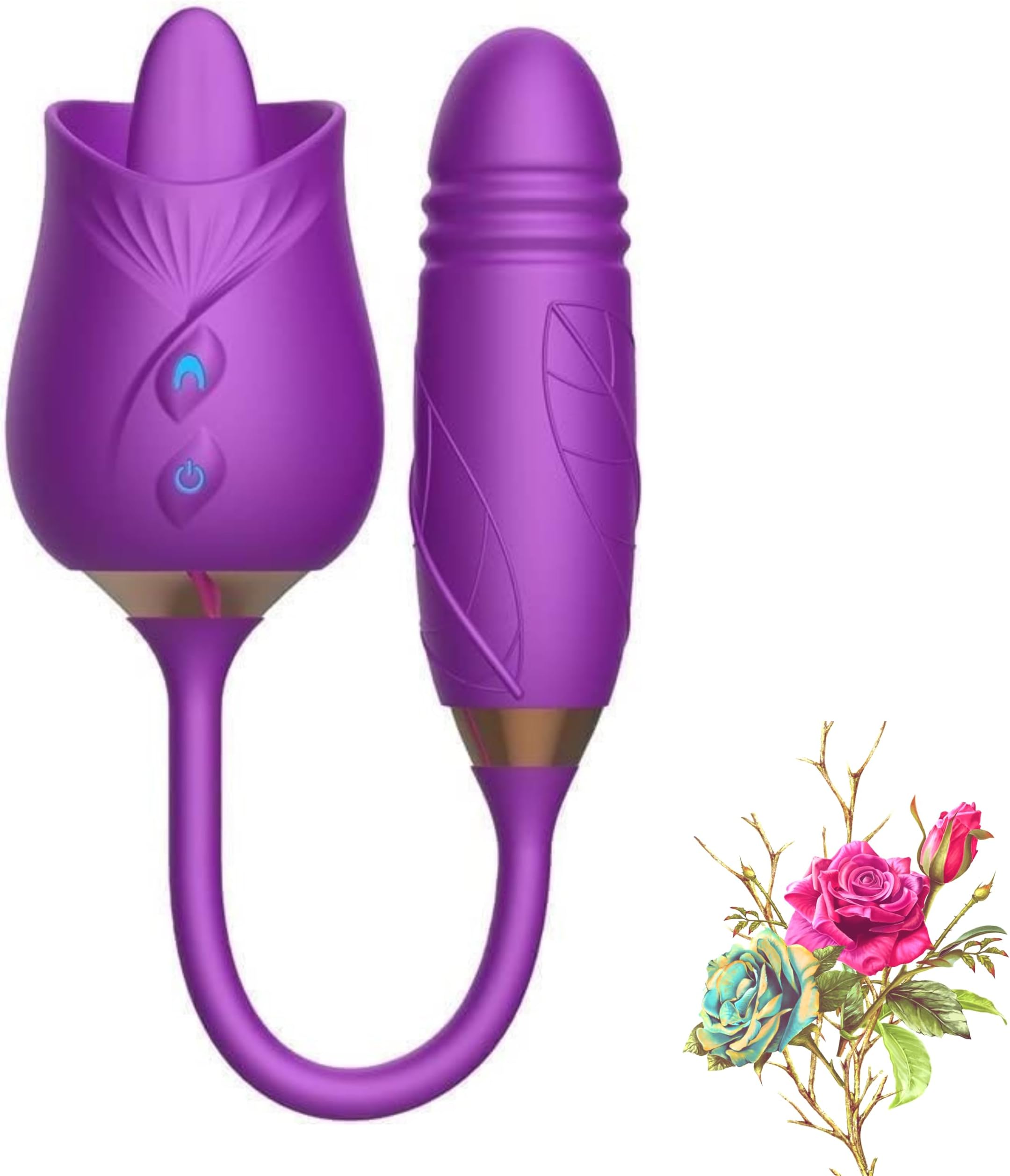 2024 Upgraded Version Rose Toy 10 Speed Powerful Rose Vibratoer Stimulator for Women Licking Suction Viboatorr Quiet W1991*/26
