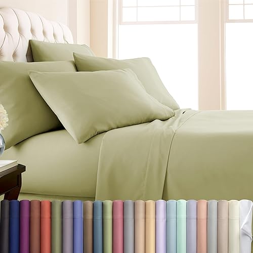 Miniatura 23 de Southshore Fine Living, Inc. Colección premium, juego de sábanas de 6 piezas tamaño Queen con bolsillo profundo y sábana bajera de bolsillo profundo