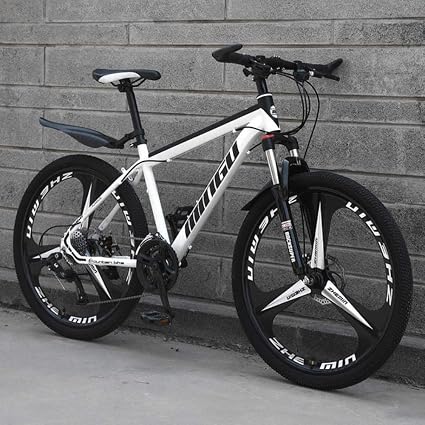 XZM Mountain Bike 21/24/27/30 velocità Cross Country Bicicletta da Corsa su  Strada Speed \u200b\u200bBike Bici per Adulti, Bianco Nero, 21 velocità : Amazon.it:  Sport e tempo libero