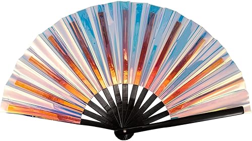 Miniatura 5 de Ventilador plegable LED, ventilador de iluminación, ventilador rave con LED, ventilador de mano LED, espectáculo de actuación en escenario, luz