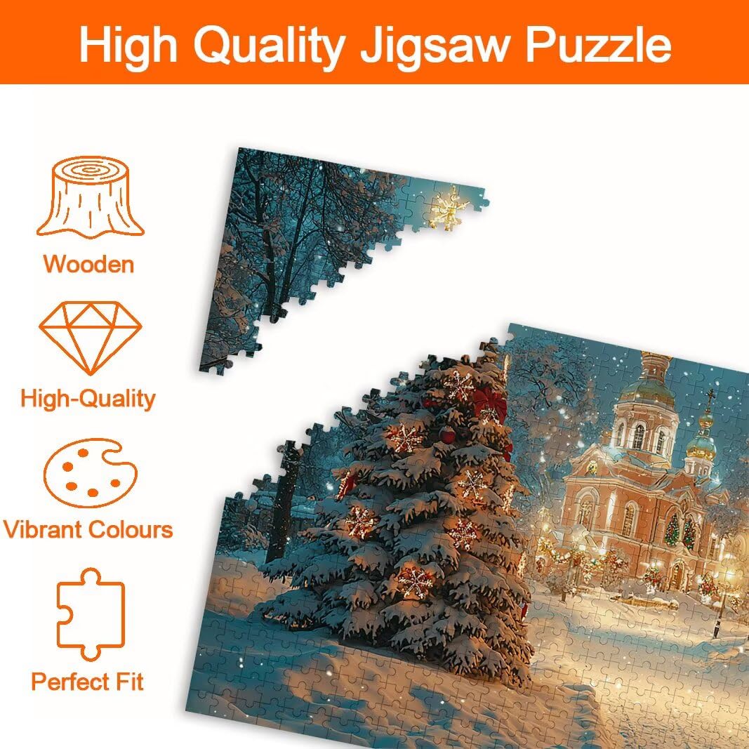 Puzzle Natale, Puzzle 2000 Pezzi Adulti per Decor, Regalo Donna/Uomo -8738