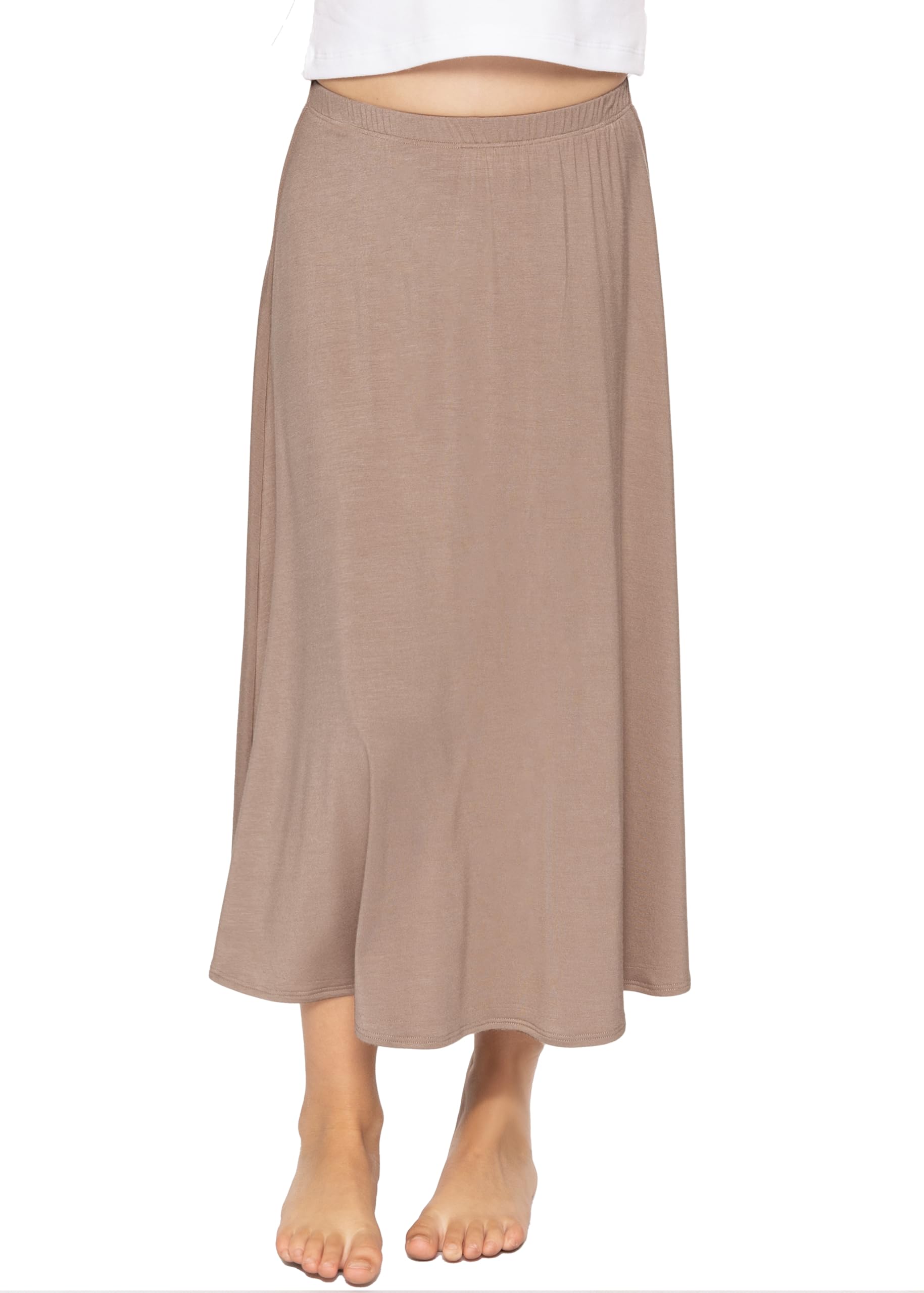 STRETCH IS COMFORT Girls Skirts Flowy A Line Knee Length and Ankle Length