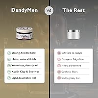 Vista 3 de Arcilla de aseo – Fuerte sujeción, acabado mate natural y estilo flexible con arcilla de caolín y cera de abejas – Aroma de vainilla de tabaco – 3.4