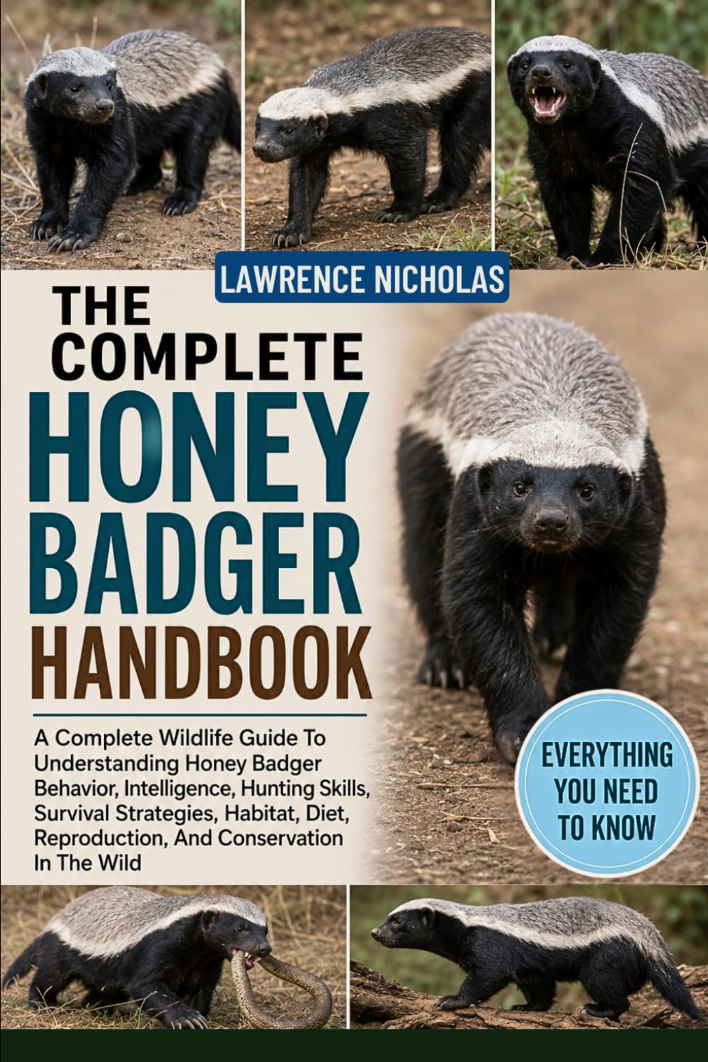 THE COMPLETE HONEY BADGER HANDBOOK: A Complete Wildlife Guide To Understanding Honey Badger Behavior, Intelligence, Hunting Skills, Survival ... Reproduction, And Conservation In The Wild