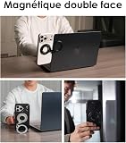Aulumu G09 Magnetic Ring Grip | Omnidirectional Rotation | MagSafe Compatible | Aluminium Alloy Construction | Stable Dual-Sided Magnetic Attachment | Includes Handle Ring Phone Stand- Silver - 4