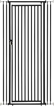 Richell Steel 70-inch Extra Tall Cat Safety Gate 28" - 37.5" Wide Black