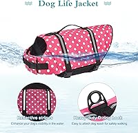 Vista 3 de Dogcheer Chaleco salvavidas para perro, tejido Ripstop, reflectante y ajustable, chaleco salvavidas para nadar en lancha, chaleco salvavidas