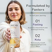 Vista 2 de Fasting Electrolytes - Hunger Suppressant with Vitamins & Minerals – FAST:RX Lemon Sparkling - Sugar-Free - Zero Calories - Zero Carbs – 16Oz