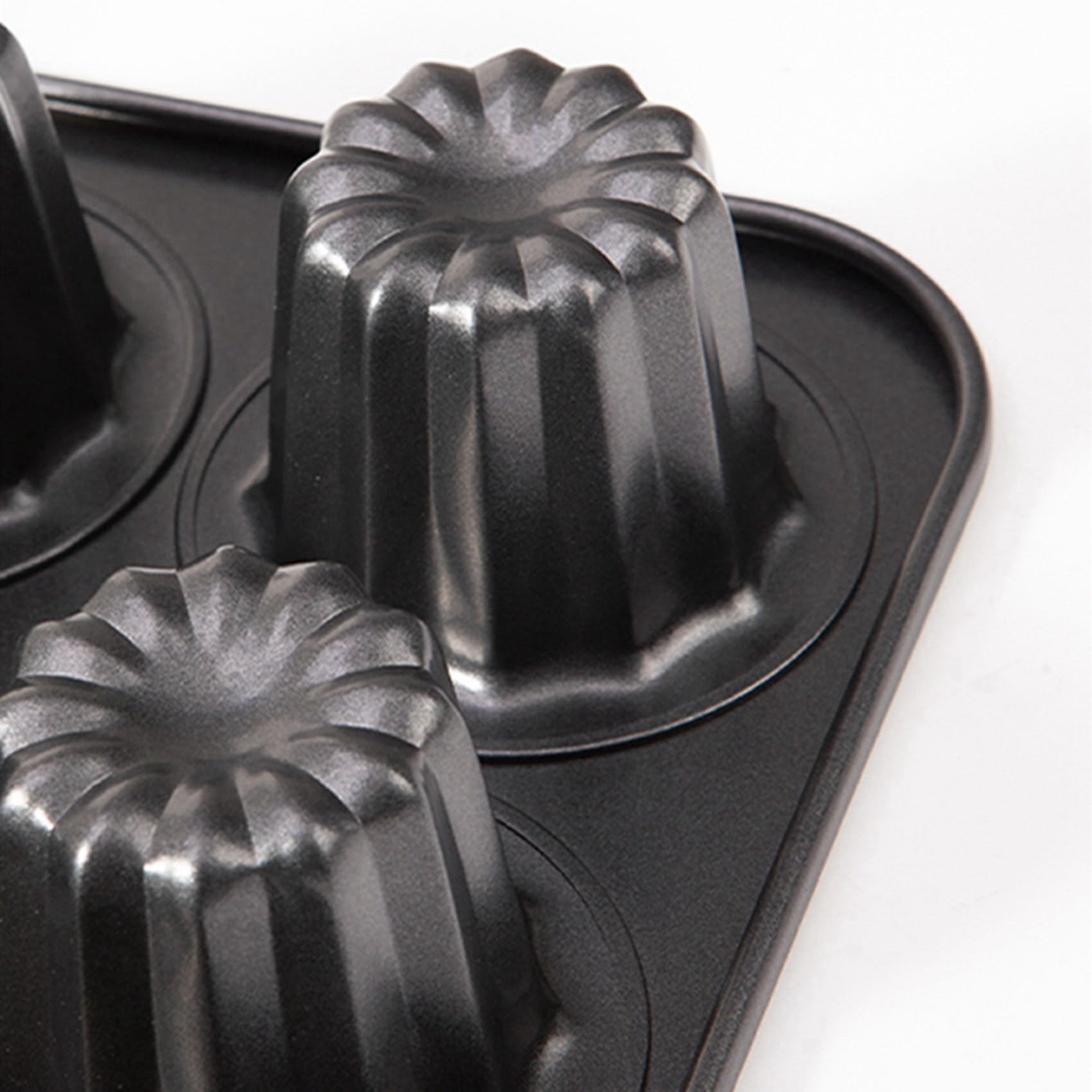 2X Moule à Gâteau Canele à 12 Cavités Moule à Gâteau Antiadhésif Canele Muffin Moule à Cupcake pour la Cuisson au Four Moules à Pouding