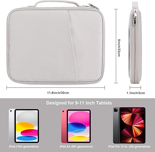 Miniatura 2 de Funda organizadora de viaje para iPad de 11 pulgadas, bolsa acolchada para iPad Pro de 11 pulgadas (M4), iPad 10.9 (10. generación), iPad Air de 11