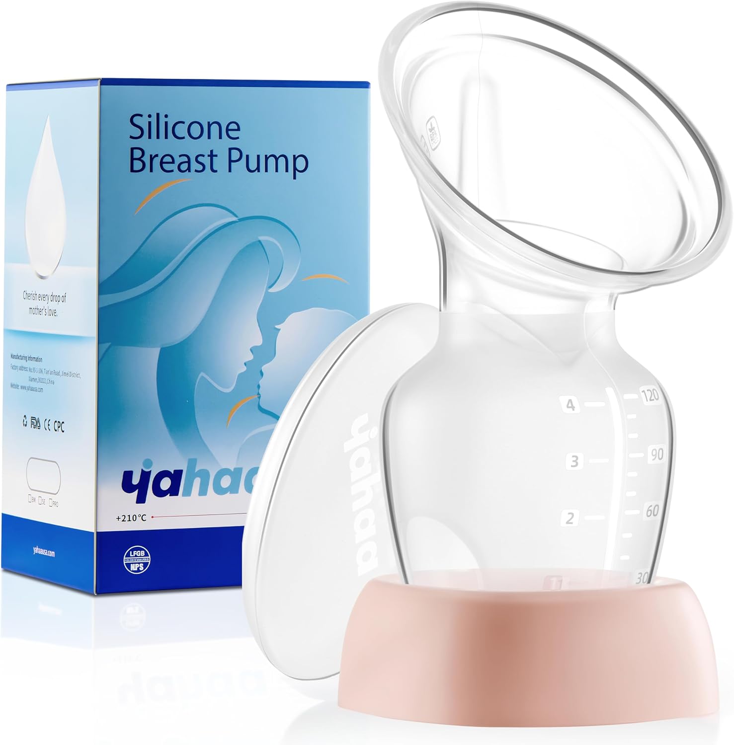 yahaa Silicone Manual Breast Pump for Breastfeeding