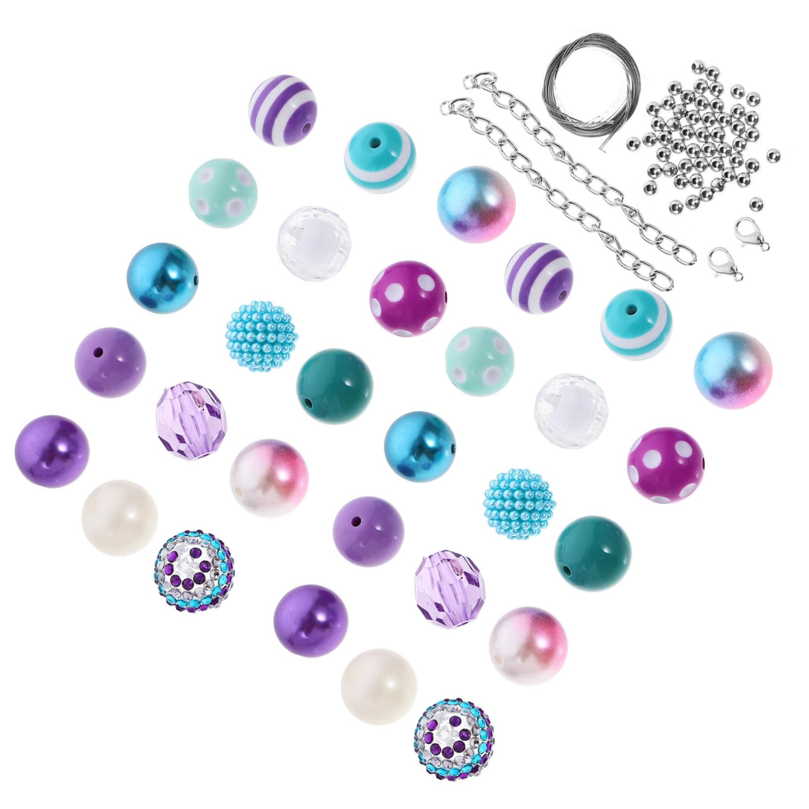 TEHAUX 250piezas Abalorios Acrílicos Para Manualidades De Para Fabricación De Joyas Para y Pulseras