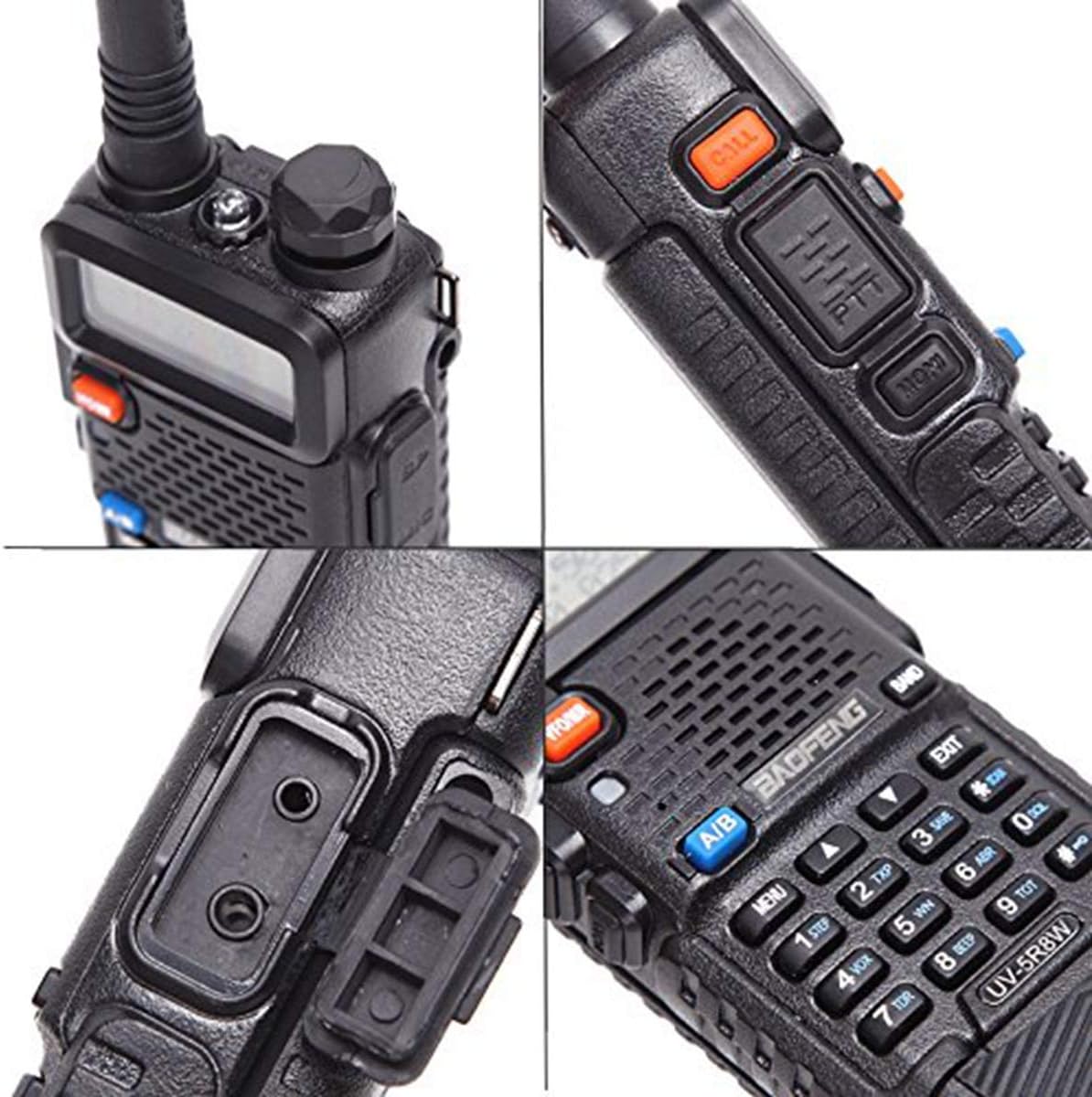 Discount 70% BaoFeng UV-5R High Power Portable Two-Way Radio 3800mAh Battery with 18.8inch ABBREE Tactical Antenna