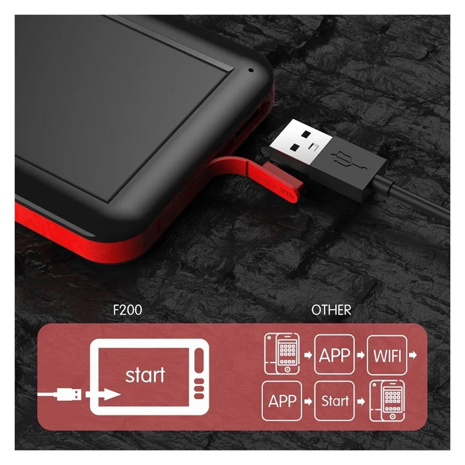Industrielle Endoskopkamera mit 4,3-Zoll-IPS-Bildschirm, HD1080P, 2,0 MP, 8-mm-Objektiv, USB-Anschluss, 8 LEDs, wasserdicht, Fotofunktion