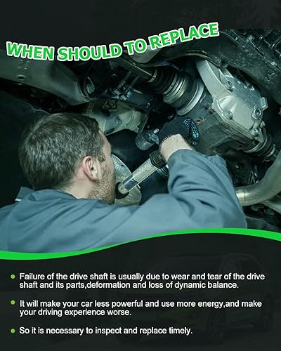 Vista 22 de SCITOO Longitud del eje de hélice del eje de transmisión delantero 36.2 pulgadas compatible con 2001-2004 para Jeep Grand para Cherokee 4.0L