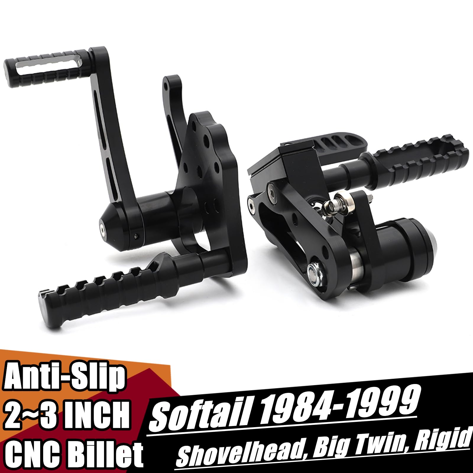 Amazon.com: TOFR Anti-Slip Forward Controls Footpegs for Harley
