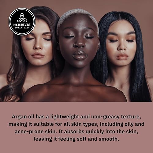 Miniatura 5 de Naturevibe Botanicals Aceite de argán de 32 onzas, aceite de Marruecos 100% puro y natural, prensado en frío, ideal para piel, uñas y cabello,