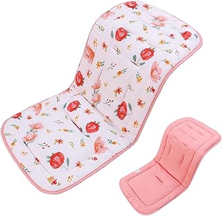 Forro de assento de carrinho | Almofada de forro de carrinho de resfriamento Almofada de assento de carrinho | Almofada de assento de carro infantil respirável e reversível para assentos de Jmedic