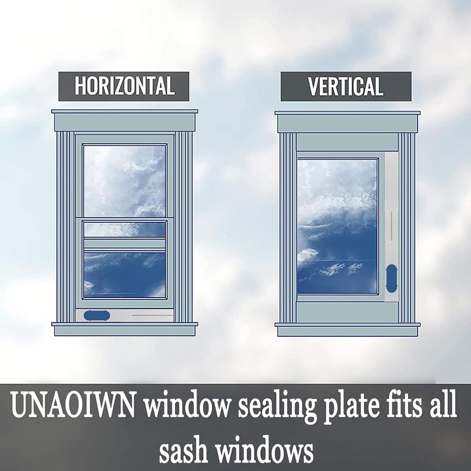 Kit de Ventilación de Ventana de CA Portátil, Kit de Ventana de Aire Acondicionado, Kit de Ventilación de CA Ajustable de Placa de PVC Reforzado, Paneles de Kit de Sello de