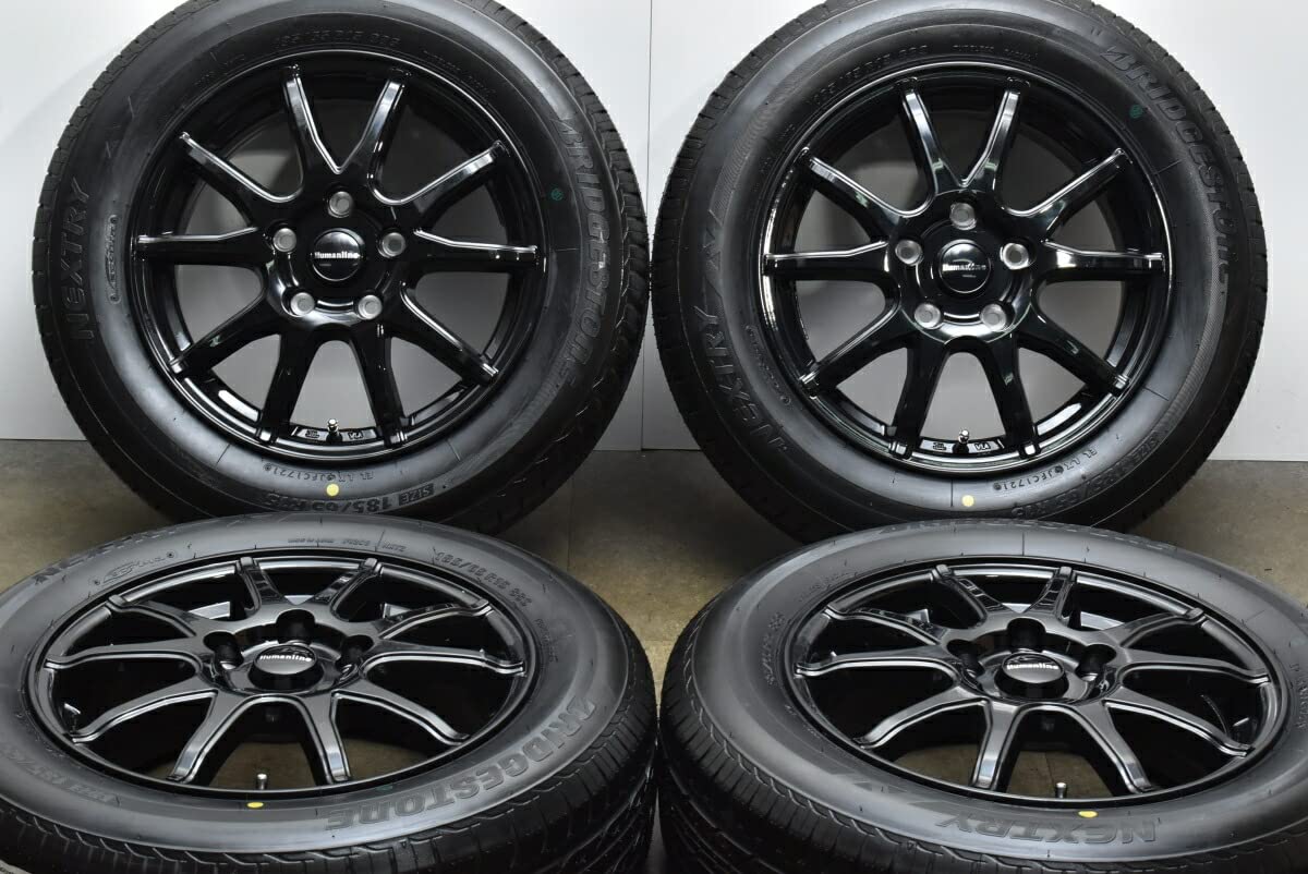 Amazon | 中古 2021年製造 タイヤホイール 4本セット 15インチ 6J +53 