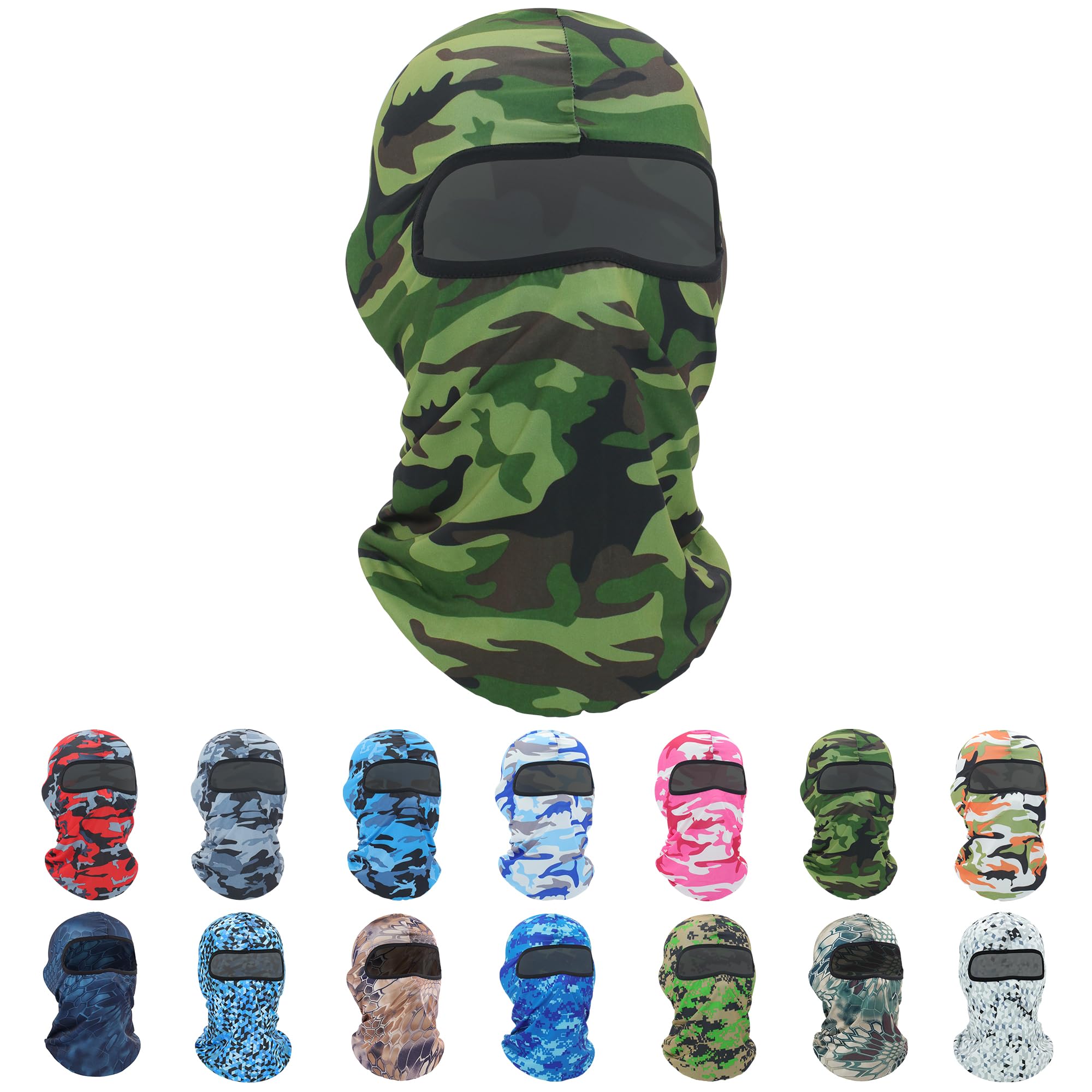 Pukavt 1-6 Pack Balaclava Face Mask, Ski Mask for Men Women