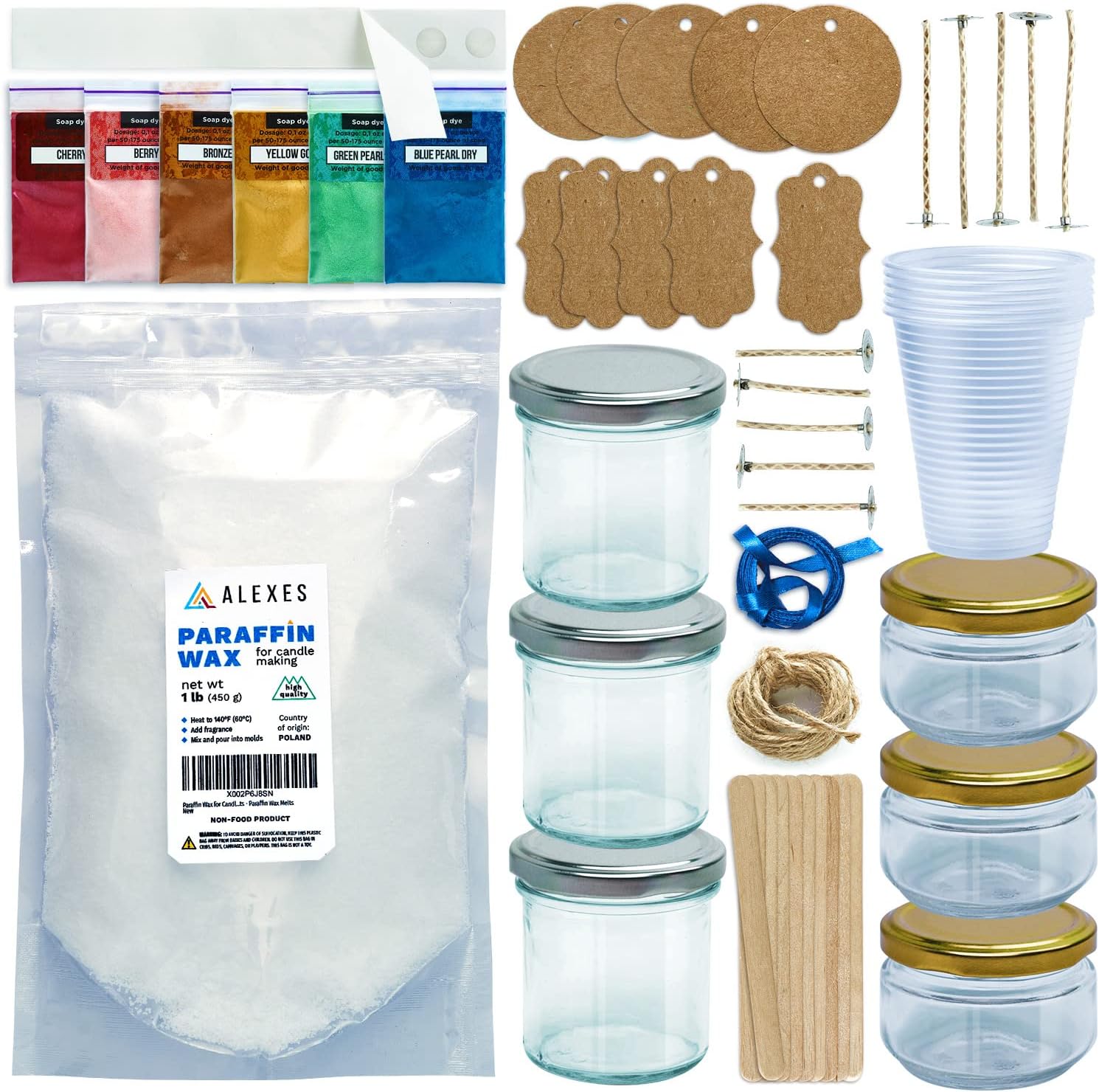 ALEXES Candle Making Kit Granulated Wax Candle Making Kit