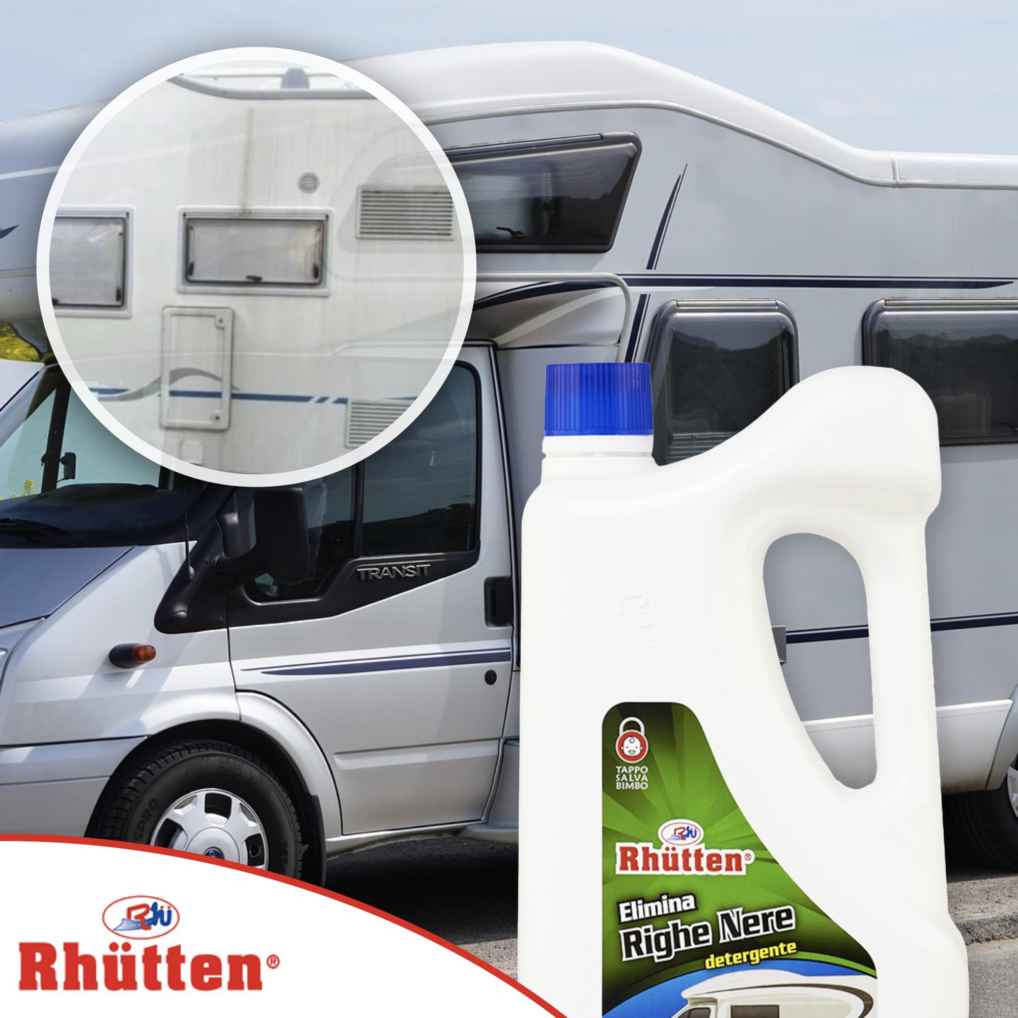 Rhutten, Elimina Righe Nere, Camper, 2L