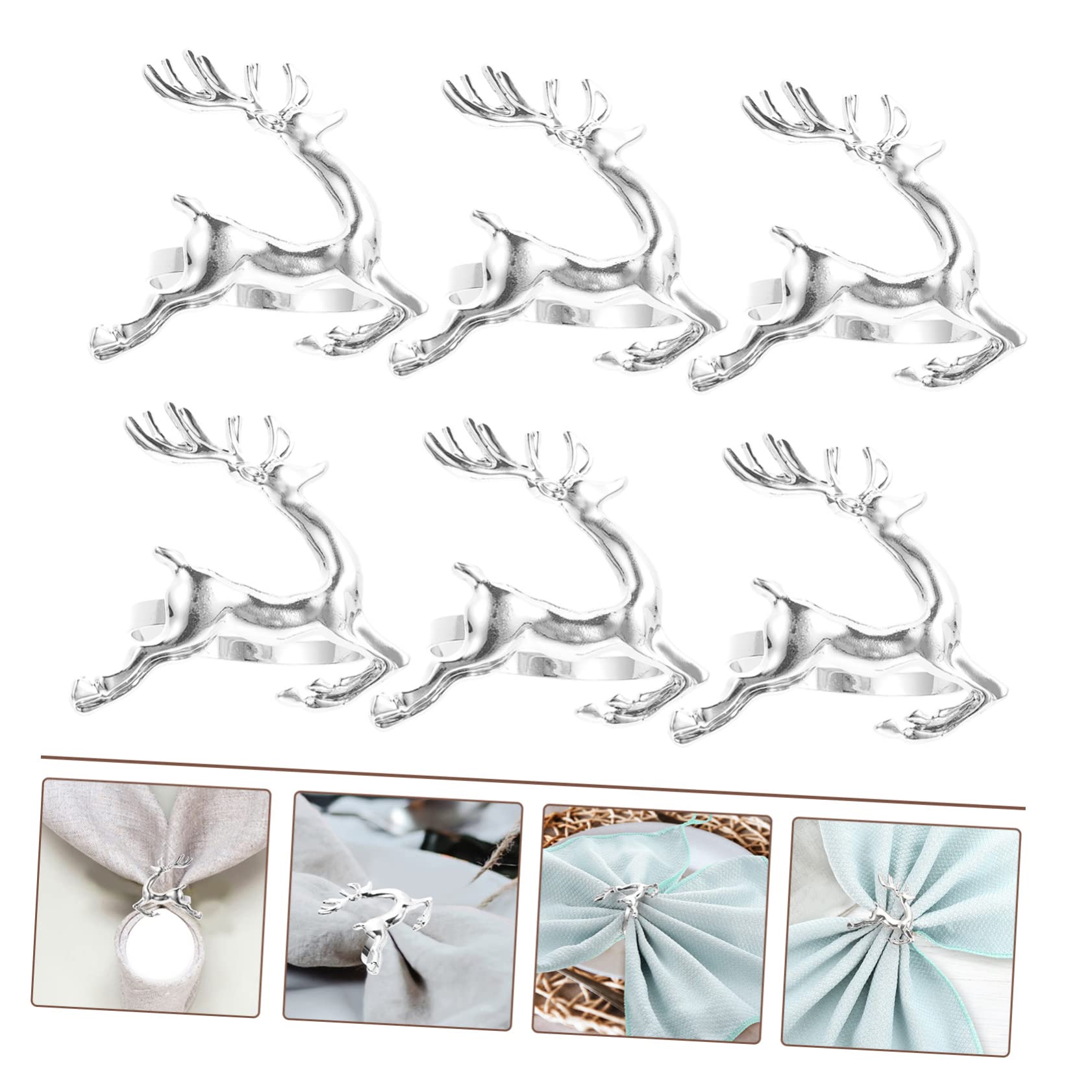 TOPBATHY 30 Pz Portatovaglioli natale decorazioni tavola portatovaglioli natalizi decorazioni per tovaglioli anello decorativo tovagliolo decorazioni natalizie arredamento lega