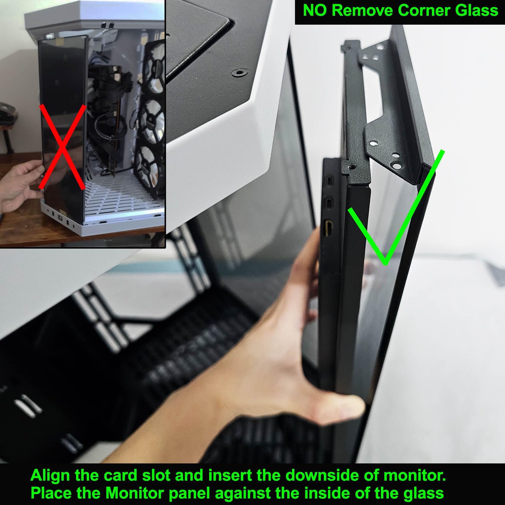 VSDISPLAY Y70 Monitor de Carcasa de PC, Pantalla LCD táctil IPS de 14.5" | Negro,2560x720 2K, Entrada de Video USB C H/D ,para monitor secundario