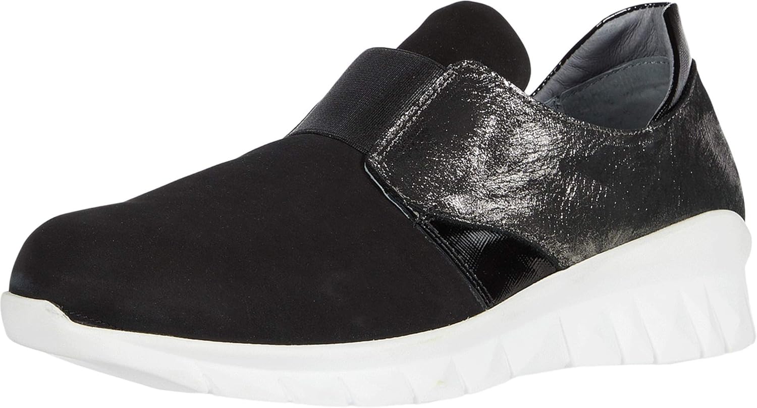 NAOT Women's Intrepid Sneaker Black Velvet NBK Combo 6 M US