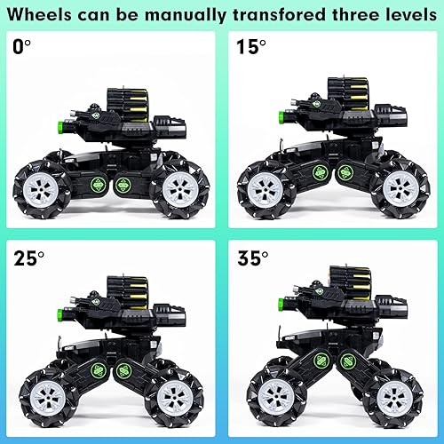 Miniatura 5 de ROHSCE Tanque de control remoto con balas de agua, tanque de control remoto que dispara gestos, acrobacias, auto a control remoto, tanque de batalla
