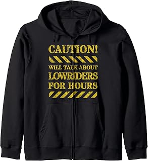 Funny Lowrider Car Enthusiast for Car Show or Car Club Zip Hoodie