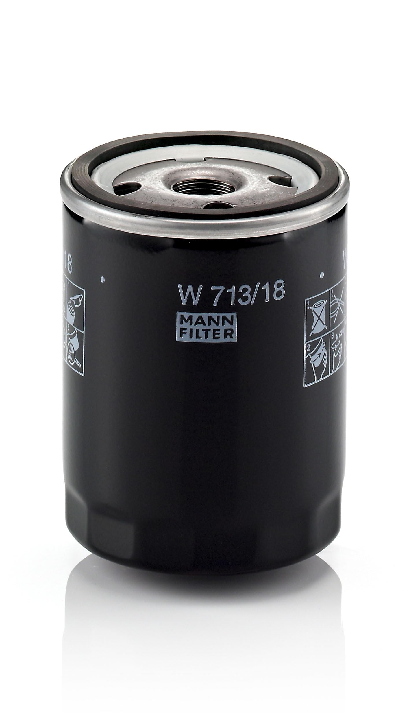 Oil filter Spin-on Filter W 713/18 MANN-FILTER for OPEL ROVER PONTIAC CHEVROLET