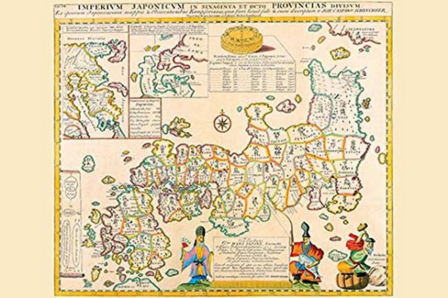 Buyenlarge Prefectures & The Peoples of Japan - Gallery Wrapped 28"X42" canvas Print., 28" X 42""