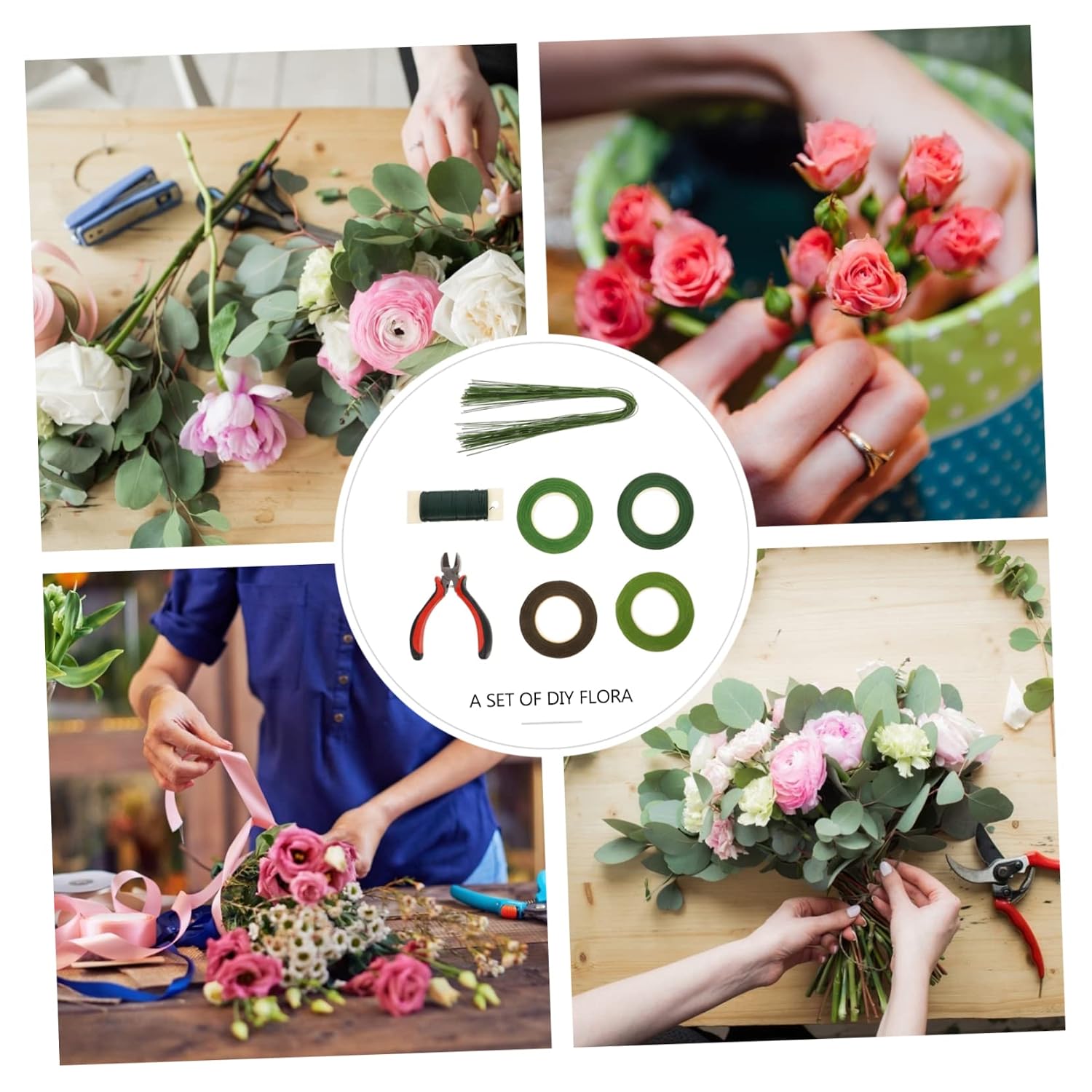 Gadpiparty 1set Floral Arrangement Tools Kit Flower Decoration Fixing for Bouquets Floral Tape and Crafting for Weddings Home Decor and Dried Flower Arrangements