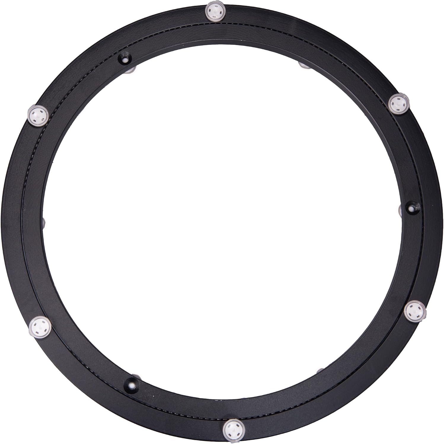 Aluminum Alloy Turntable Bearing Base, Heavy Duty Swivel Turntable Black Lazy Susan Rotating Bearing Smooth Swivel Plate Hardware for DIY Projects (10 inch)