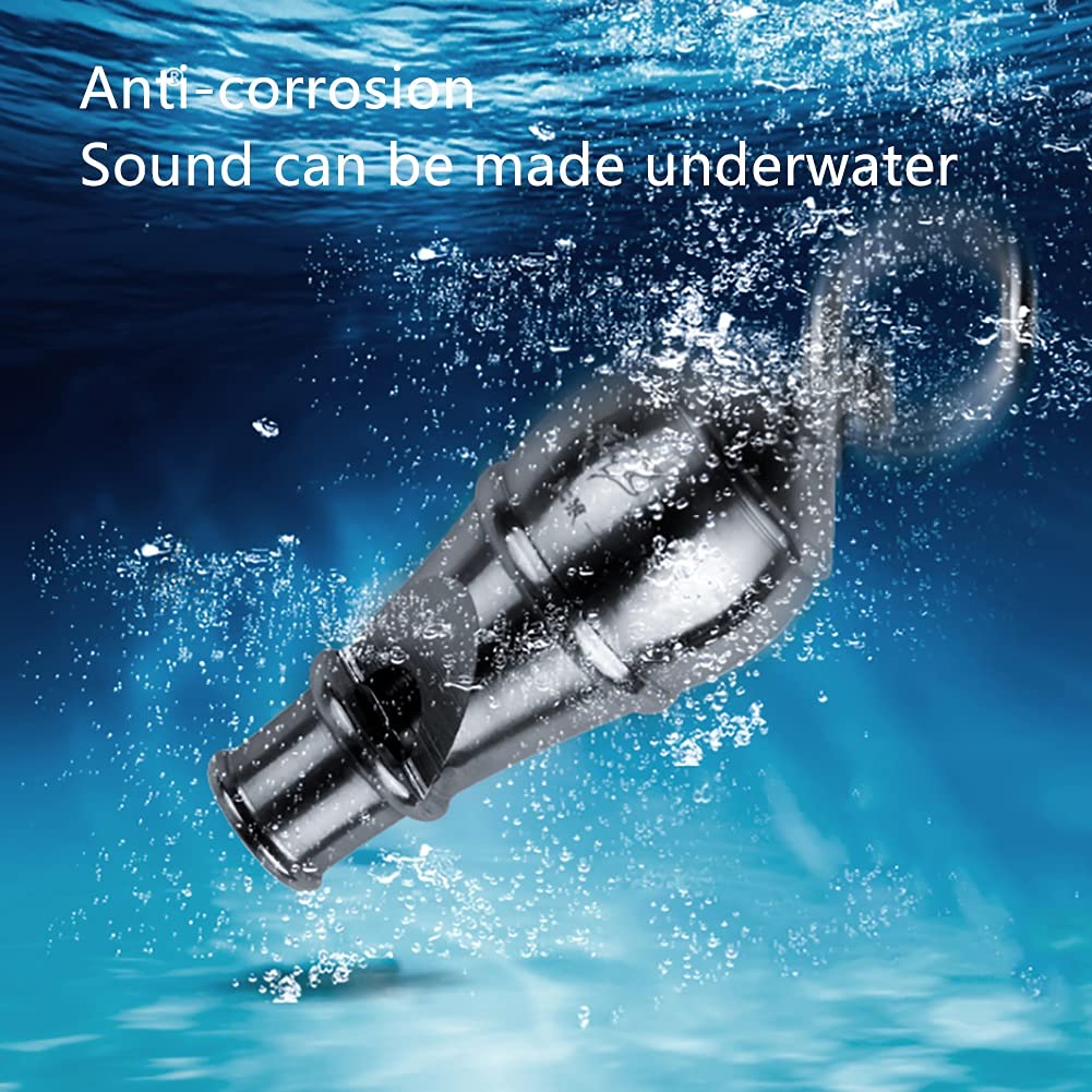 Trillerpfeife Metall Tillerpfeife Notfallpfeife Outdoor Survival Whistle Lightweight Treble Pfeife Notfalllegierung Whistle Sportpfeife Kein Bead Cavity Design (Color : Silver)