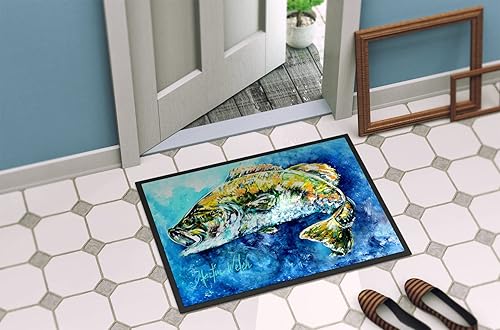 Miniatura 4 de Caroline's Treasures MW1210JMAT Bobby Bass - Tapete para puerta delantera, 24 x 36 pulgadas, para interiores y exteriores, para entrada,