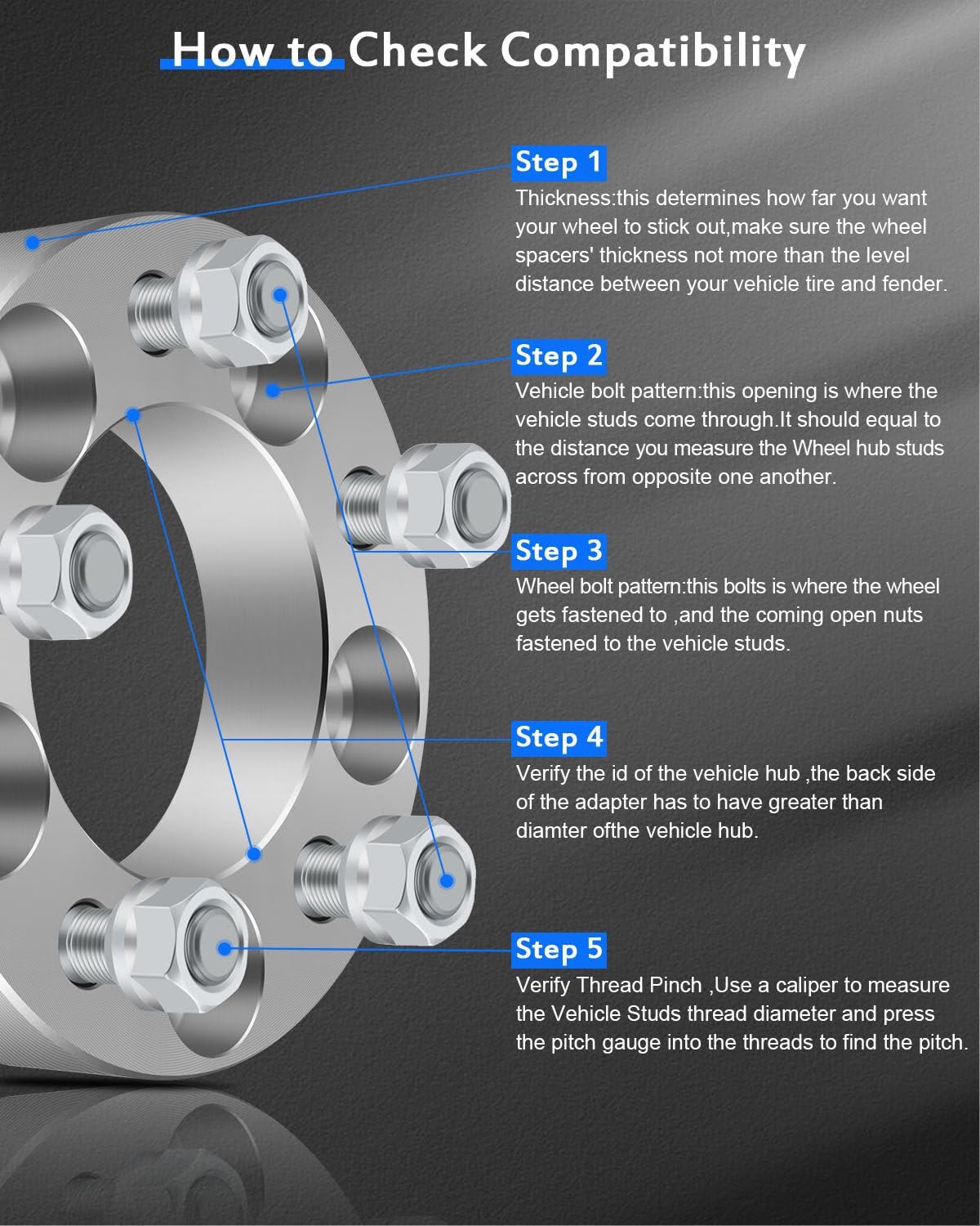 ECCPP 4PCS 4x110 to 4x110 Wheel Spacer 1.5" Wheel Adapter 4 lug fits for 99-05 for Bombardier 08-12 for Can-Am 81-14 21 for Honda 05-11 for Kawasaki 02-14 for Suzuki 87-14 for Yamaha
