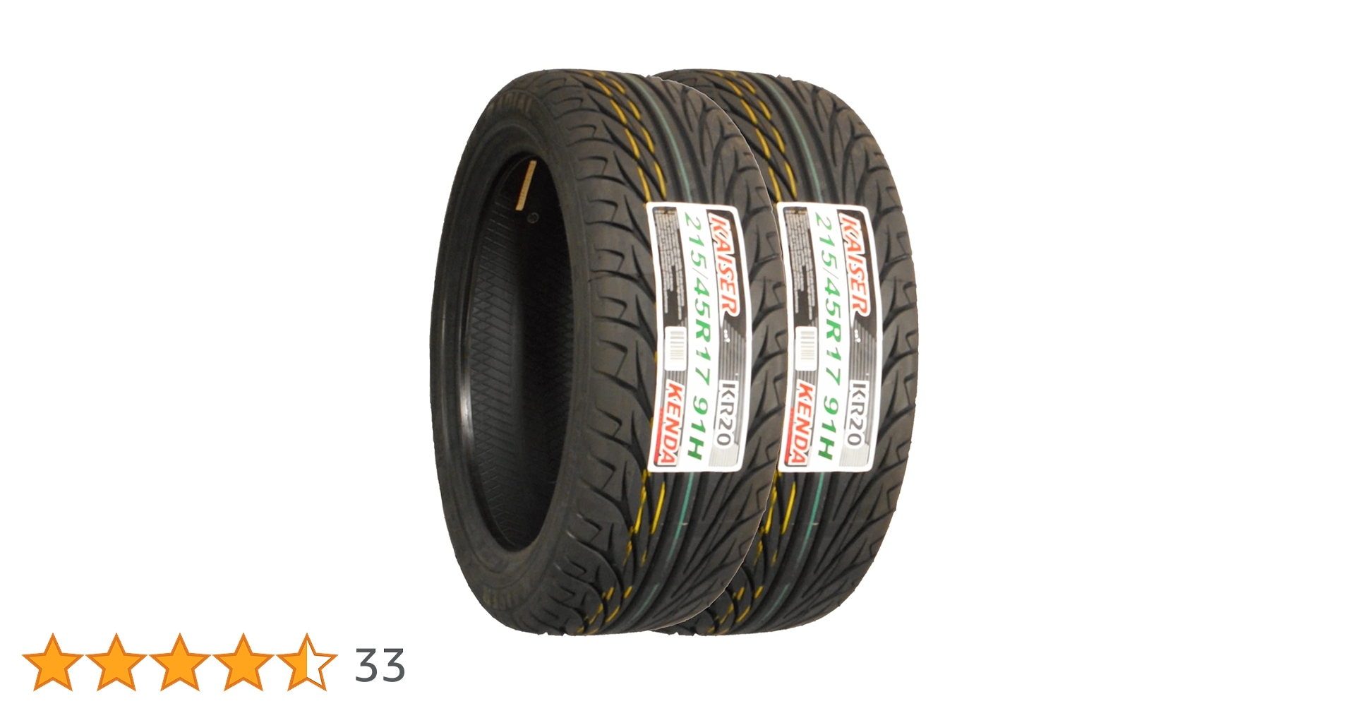 Amazon.co.jp: ケンダ(KENDA) サマータイヤ KAISER KR20 215/45R17 91H