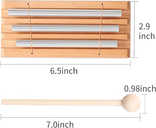 Miniatura 3 de Campana de mano de percusión de carillón de energía, recordatorio de herramientas para profesores, instrumentos musicales con mazo para oración,
