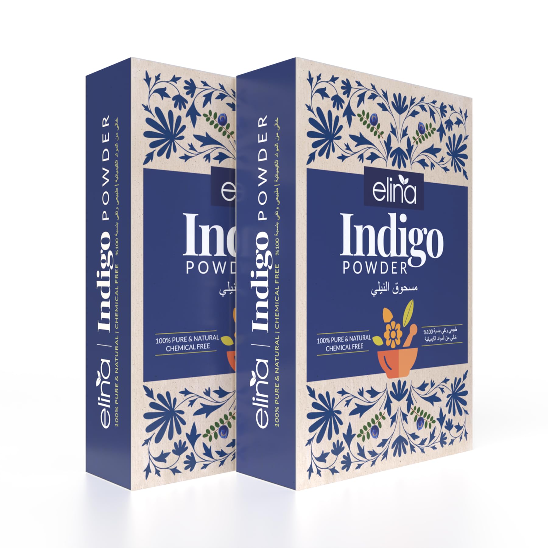 Elina Pure Indigo Powder for Colour | Indigo powder organic for hair black | Natural Hair Coloring | Pure Indica Leave Powder Protects Hair from Damage (50, Grams)-image-30